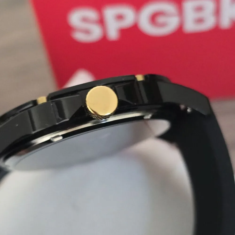 SPGBK Unisex Cumberland Black Silicone Band 44mm North Carolina 2016